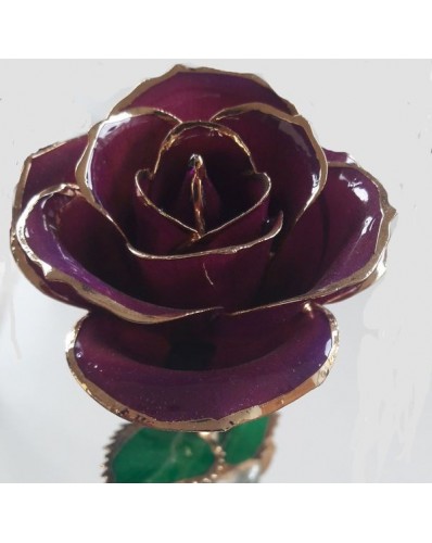 Rose or 24k couleur violette